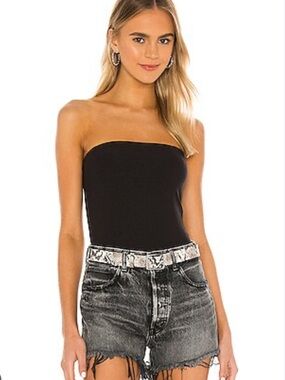 Alix NYC seton black bodysuit NWT M